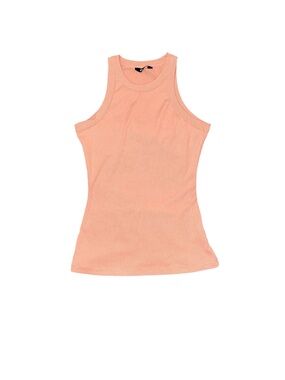 Chicme Peachy Pink Tank Top Women’s Size Small Ribbed Fitted Stretchy Casual